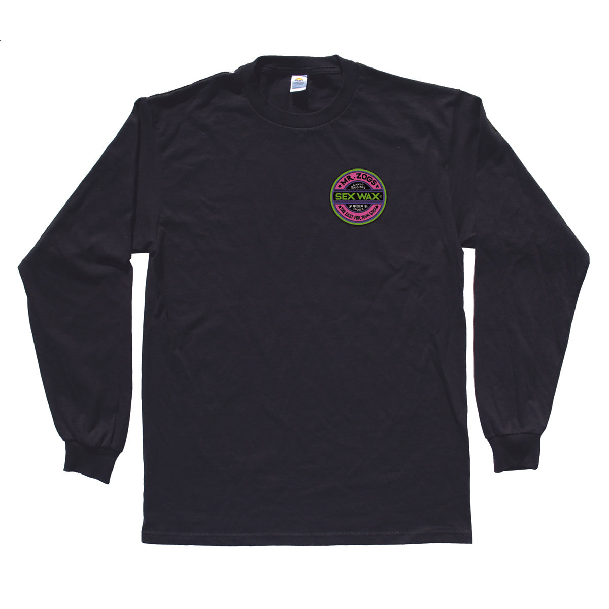 SEXWAX Fluoro: Men's Long Sleeve-Black