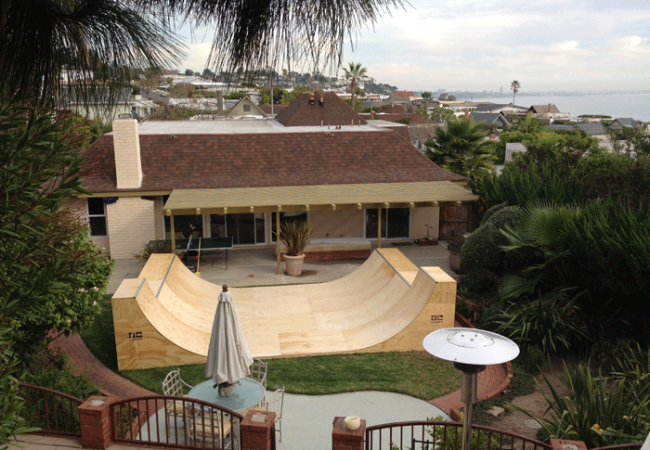 OC Ramps Half Pipe Ramp - 16&#39; Wide