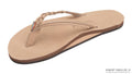 Rainbow Sandals Flirty Braidy - Single Layer 1/2" Narrow Strap with Braid - Sierra Brown
