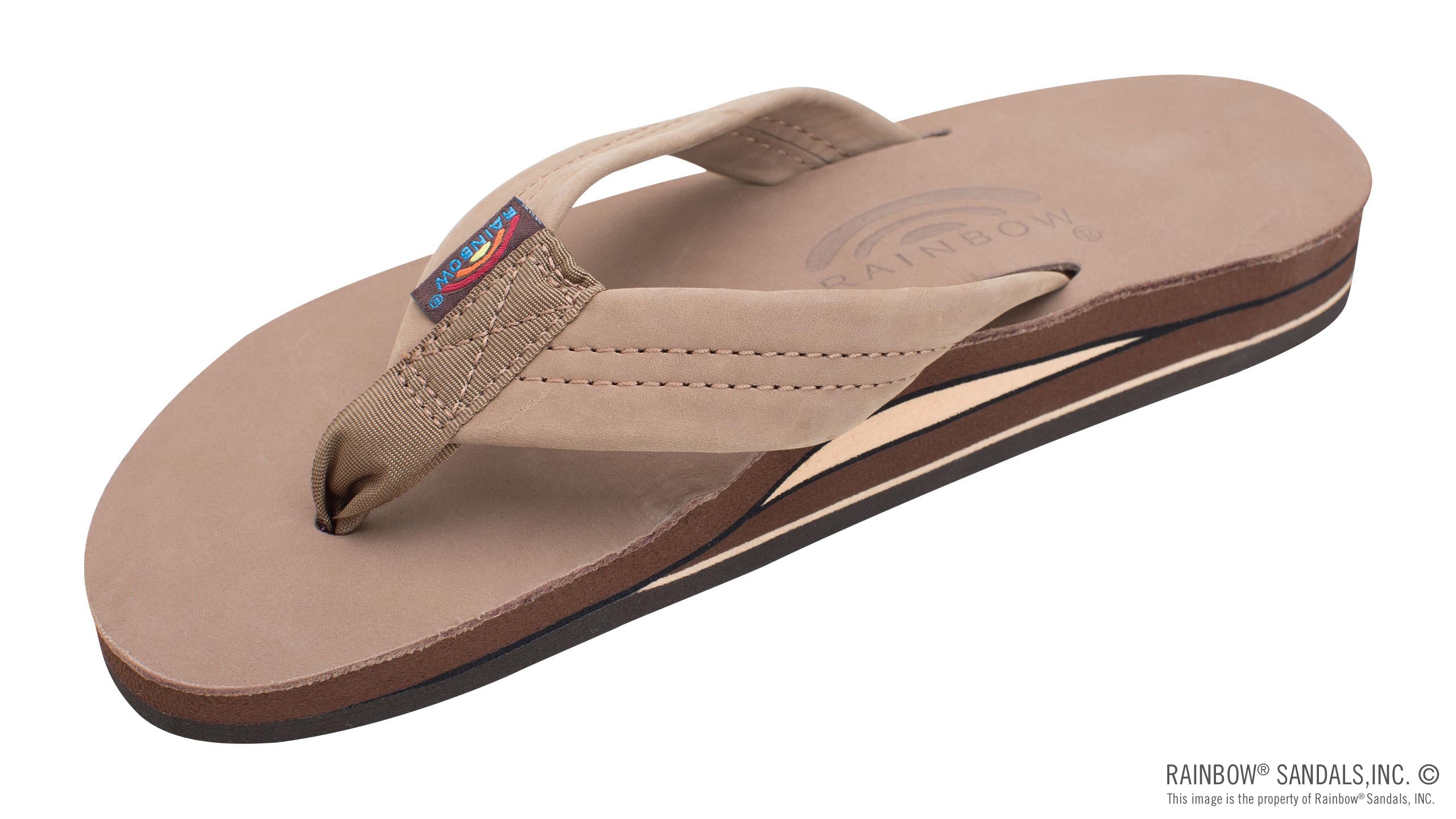 Rainbow Sandals Women's - Double Layer 302alts - 1" Strap - Dark Brown
