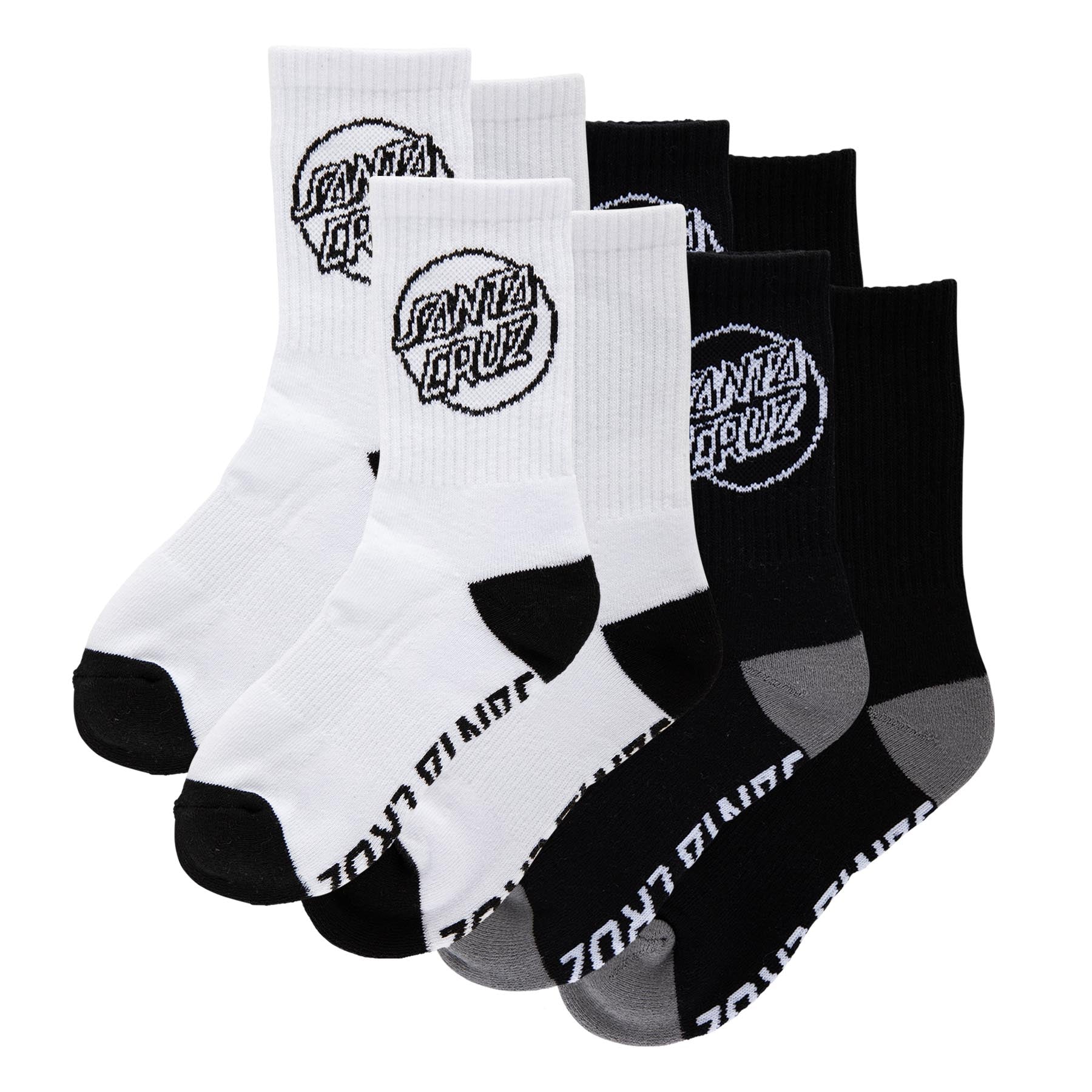 Santa Cruz Opus Strip Youth Socks X4 Pairs