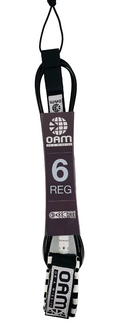 OAM 6' Regular Leash -Black white checker