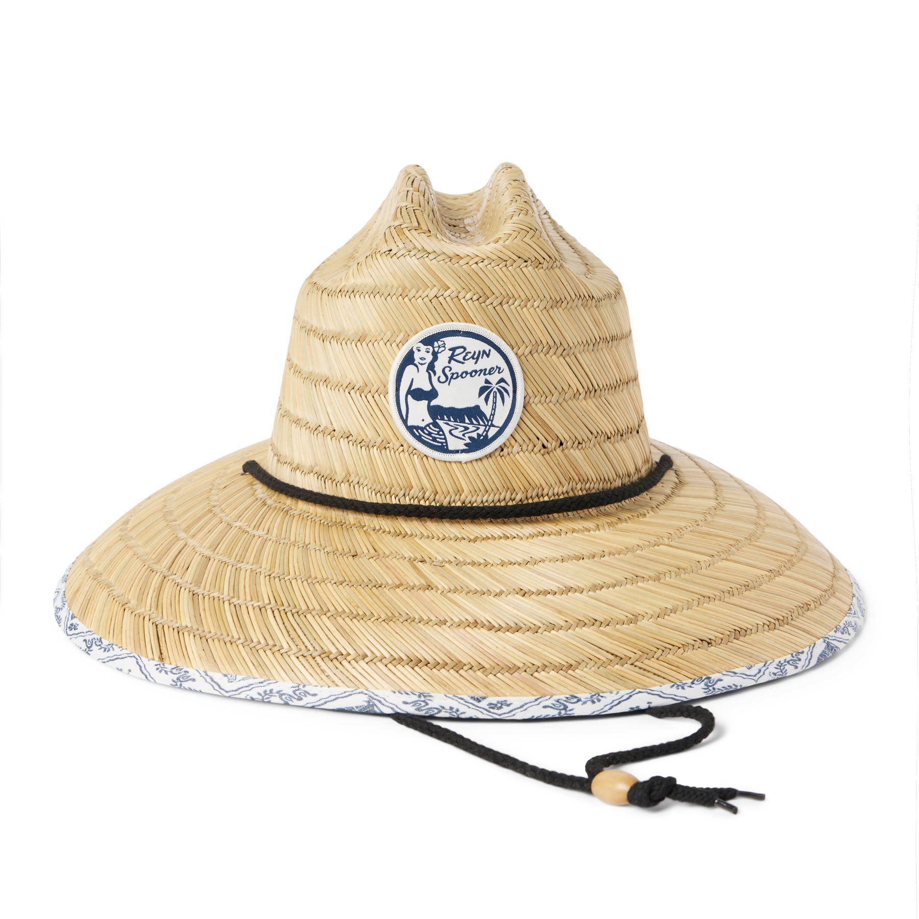Reyn Spooner LAHAINA SAILOR STRAW HAT- White