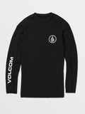 Volcom Lido Solid L/S Rash Guard Black