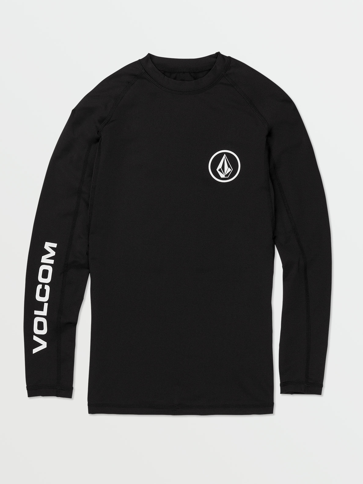 Volcom Lido Solid L/S Rash Guard Black