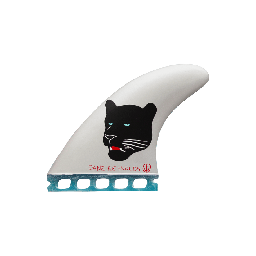 Captain Fin Dane Reynolds Small | Single Tab Surfboard Fin - Silver