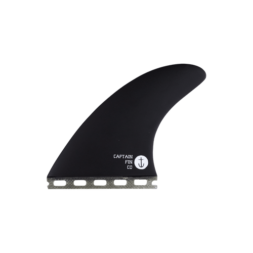 Captain Fin Chippa New Bones Single Tab Surfboard Fin - Black