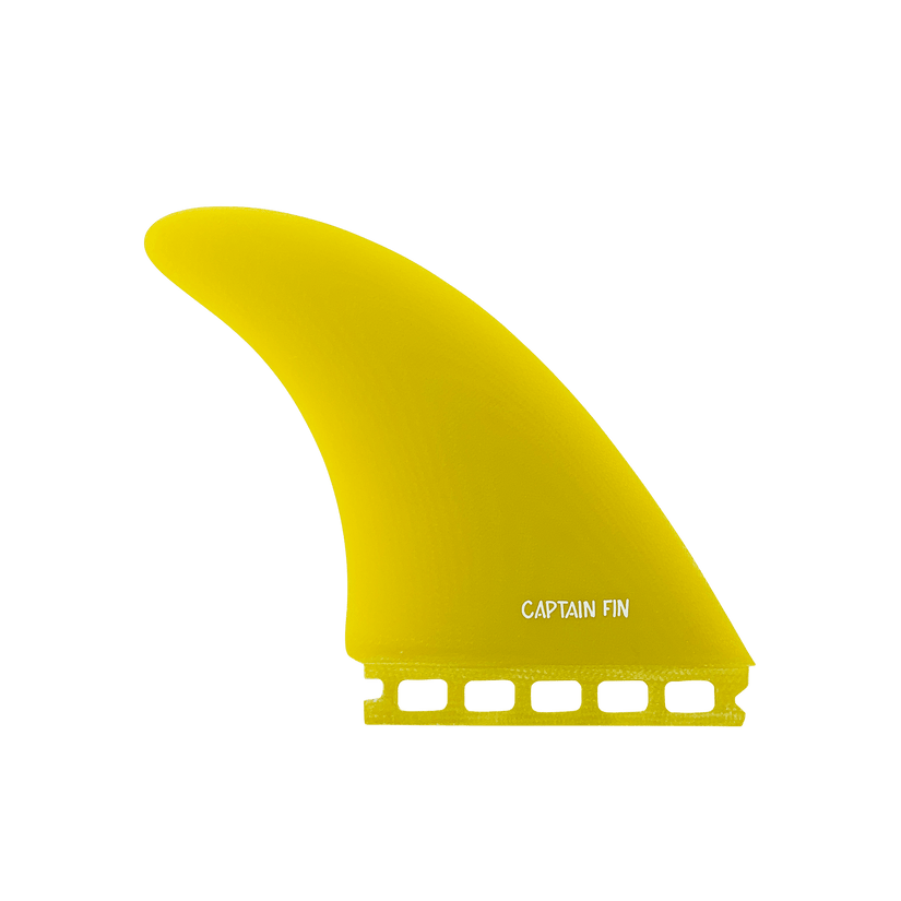 Captain Fin Tyler Warren 2+ 1 Twin + Trailer FG Surfboard Fin - Yellow Future