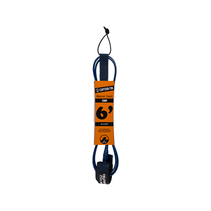Captain Fin Shred Cord Comp Surfboard Leash 6&#39;