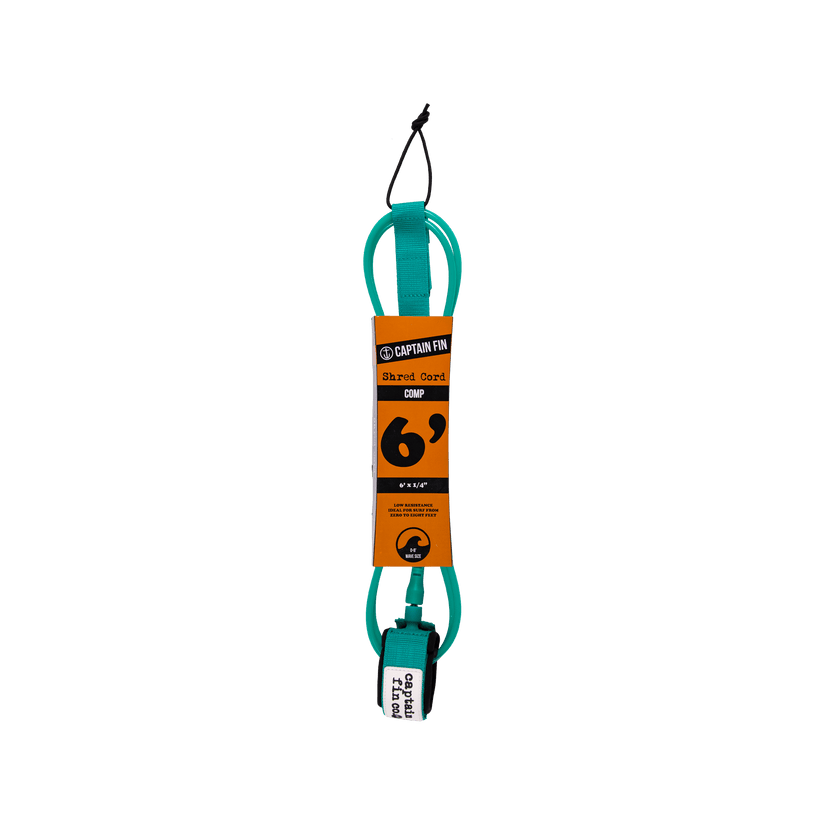 Captain Fin Shred Cord Comp Surfboard Leash 6&#39;