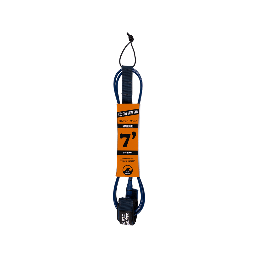 Captain Fin Shred Cord Standard Surfboard Leash 7&#39;-9&#39;