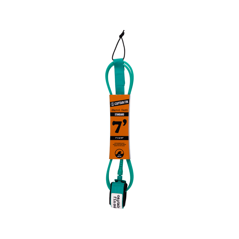 Captain Fin Shred Cord Standard Surfboard Leash 7&#39;-9&#39;
