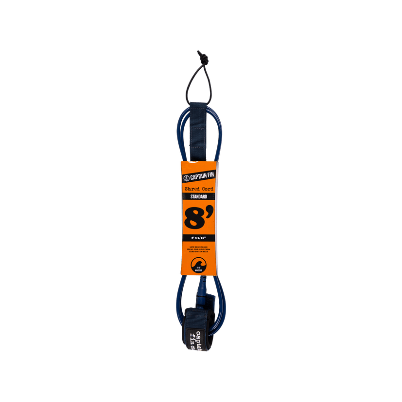 Captain Fin Shred Cord Standard Surfboard Leash 7&#39;-9&#39;