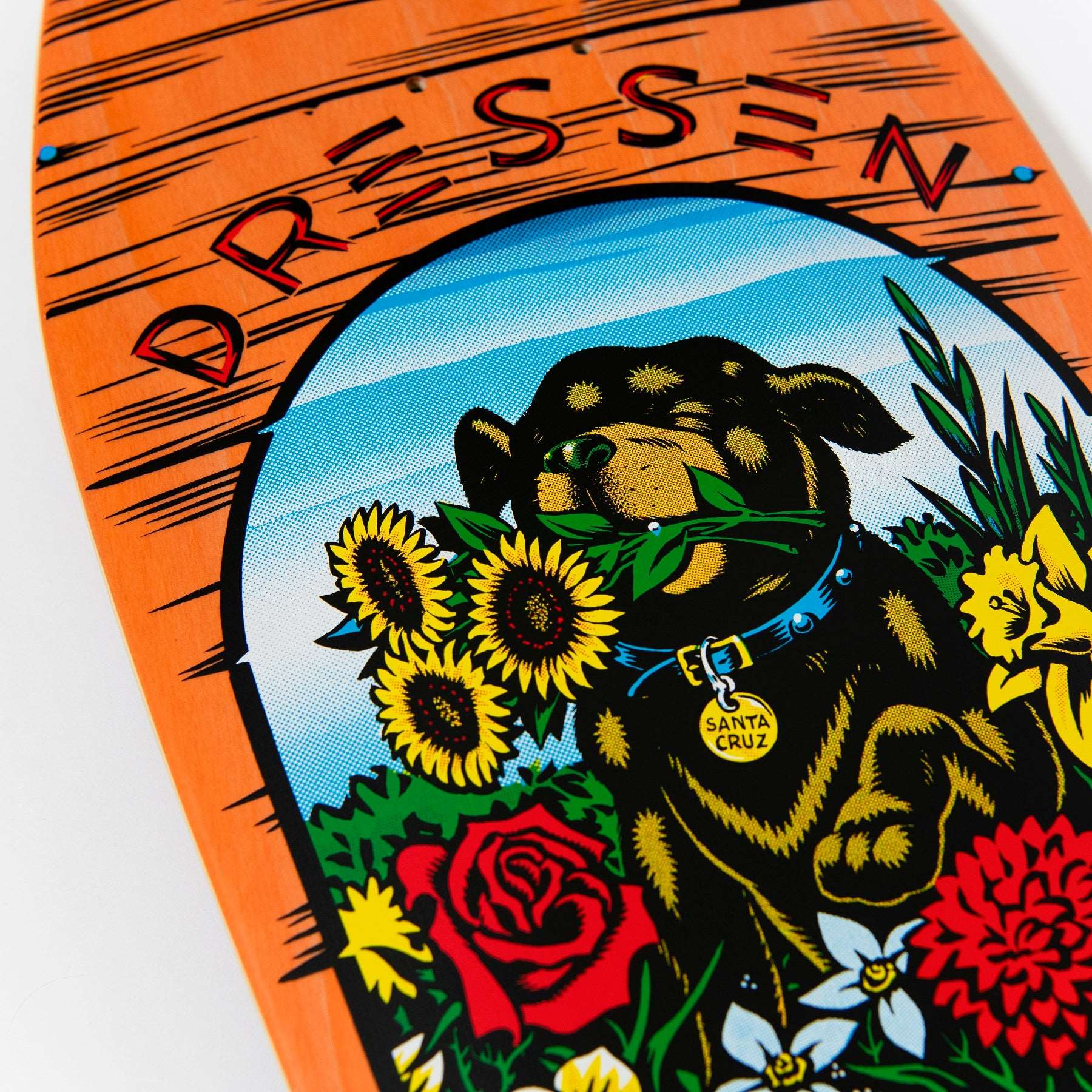 Dressen Pup Reissue Skateboard Deck 9.5in x 29.44in Santa Cruz Sunny Smith LLC