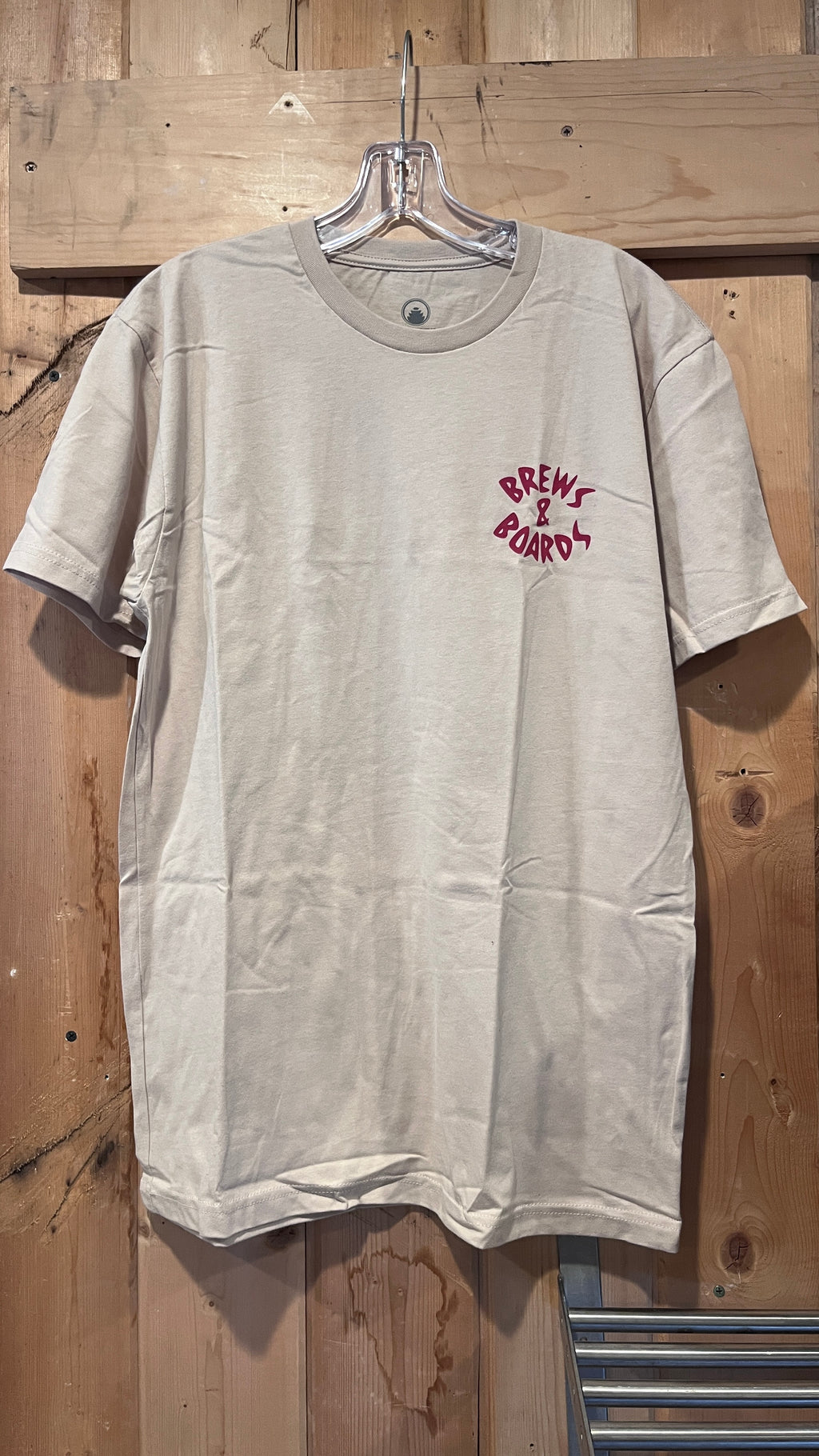 Building the Revolution Brews & Boards Tee - Tan