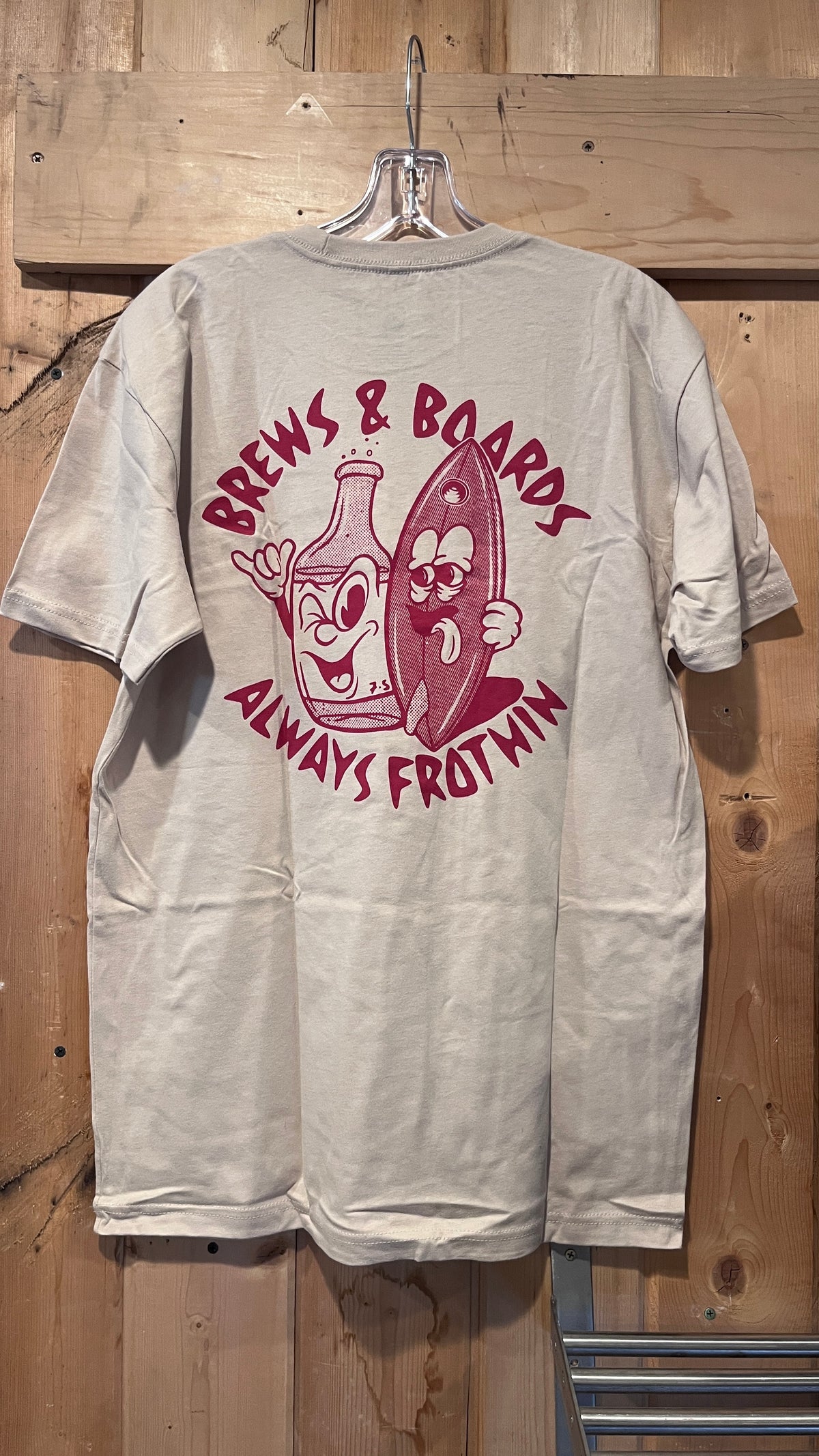 Building the Revolution Brews &amp; Boards Tee - Tan