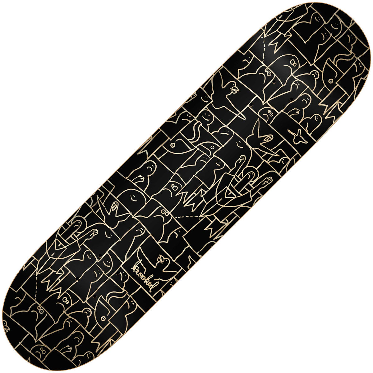 Krooked Flock Price Point Deck 8.5 Black Sunny Smith LLC