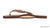 The Madison – Single Layer Arch Support with a Braid on a 1/2" Narrow Rolled Strap Dark Brown