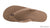 The Madison – Single Layer Arch Support with a Braid on a 1/2" Narrow Rolled Strap Dark Brown