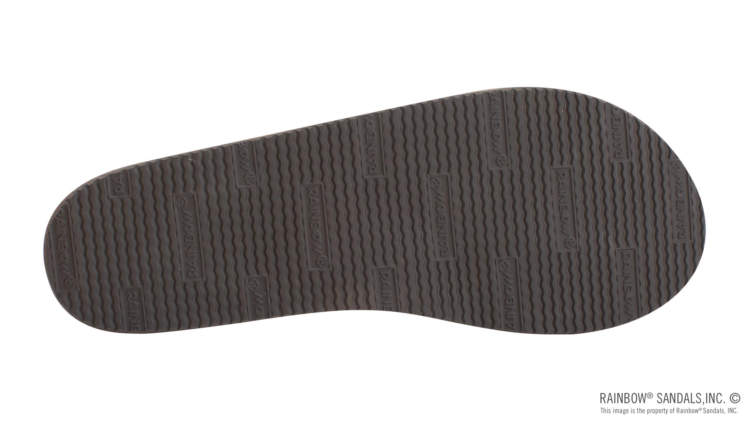 The Madison – Single Layer Arch Support with a Braid on a 1/2" Narrow Rolled Strap Dark Brown