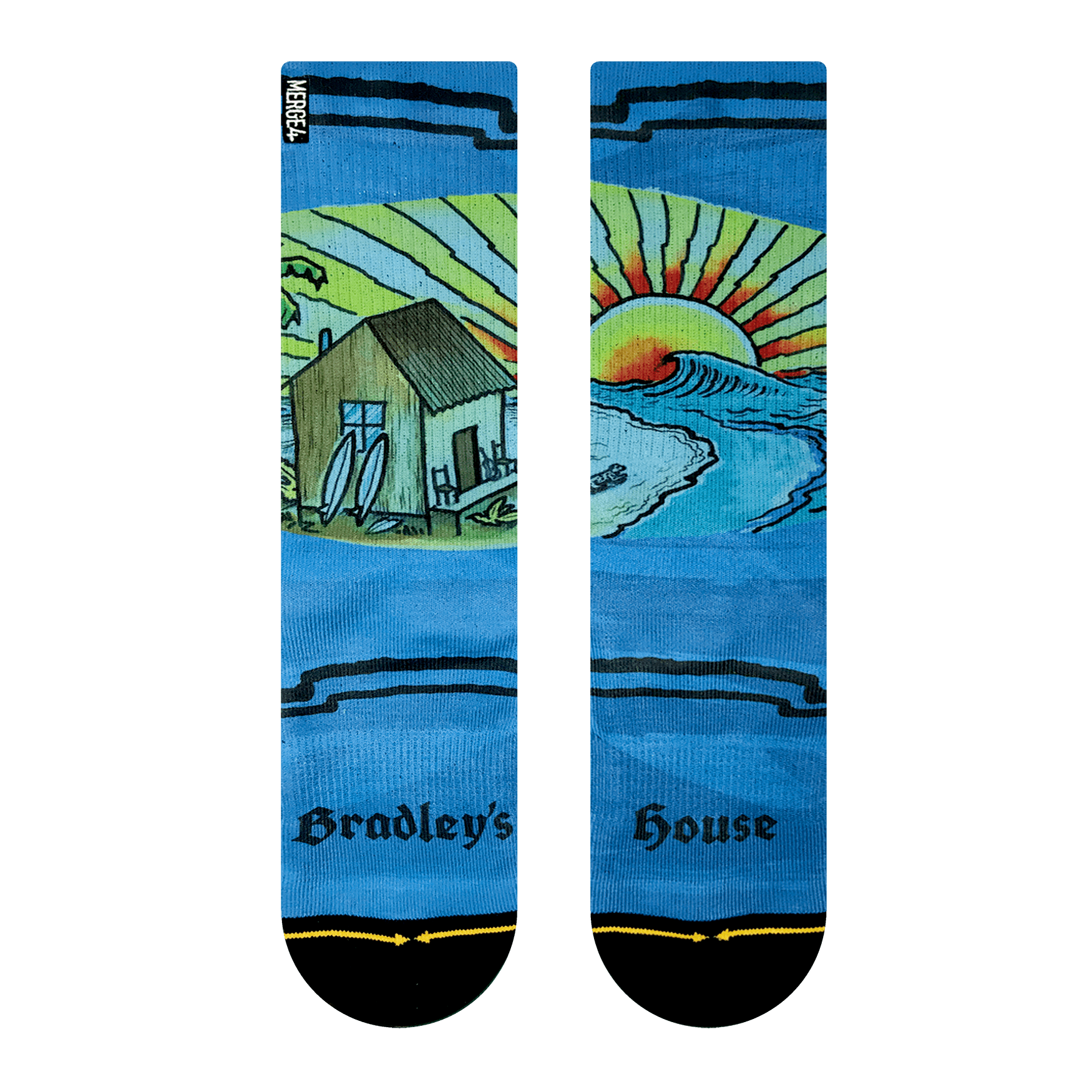 Merge4 Bradley's House Crew Socks Sunny Smith LLC