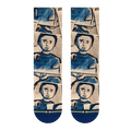 Merge4 Neil Blender Science Book Crew Socks Sunny Smith LLC
