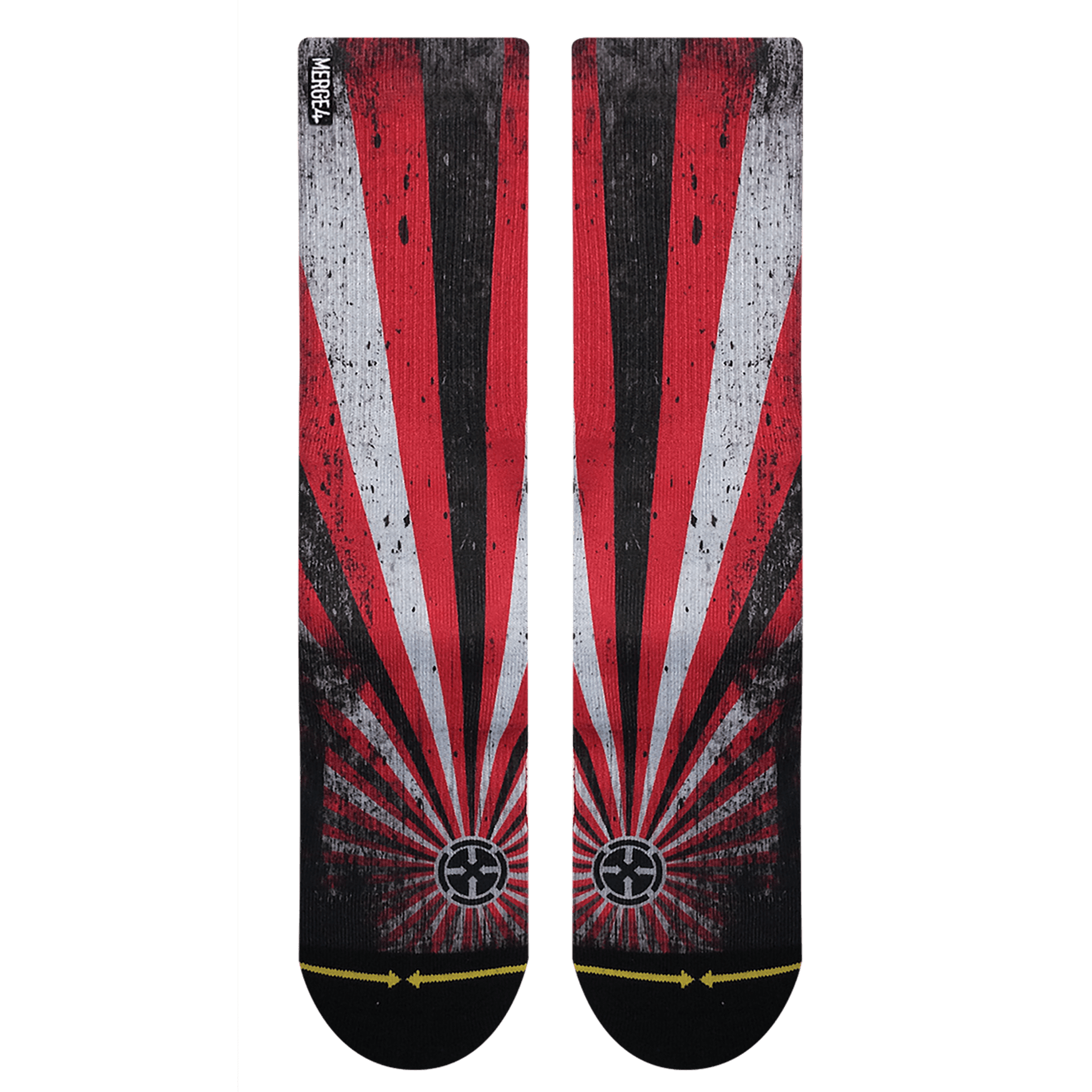 Merge4 Rising Sun Crew Socks Sunny Smith LLC