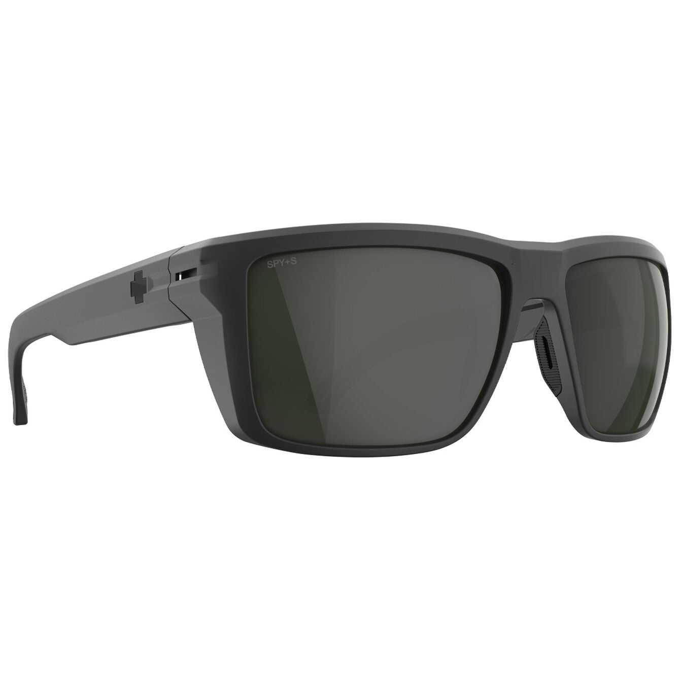 SPY Sunglasses OVERHAUL XL Matte Black Happy Gray Green Polar