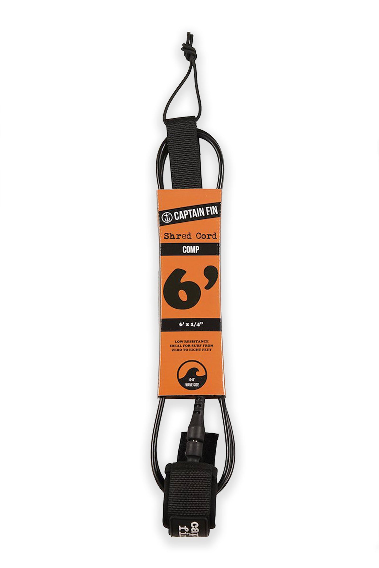 Captain Fin Shred Cord Comp Surfboard Leash 6'