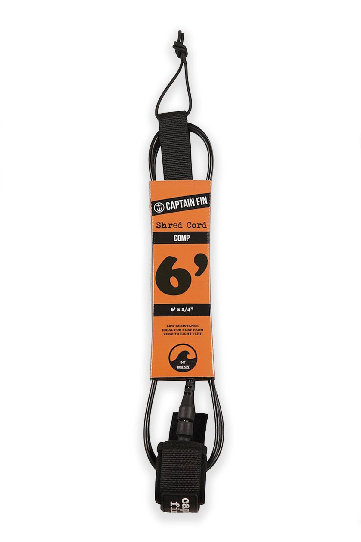 Captain Fin Shred Cord Comp Surfboard Leash 6&#39;
