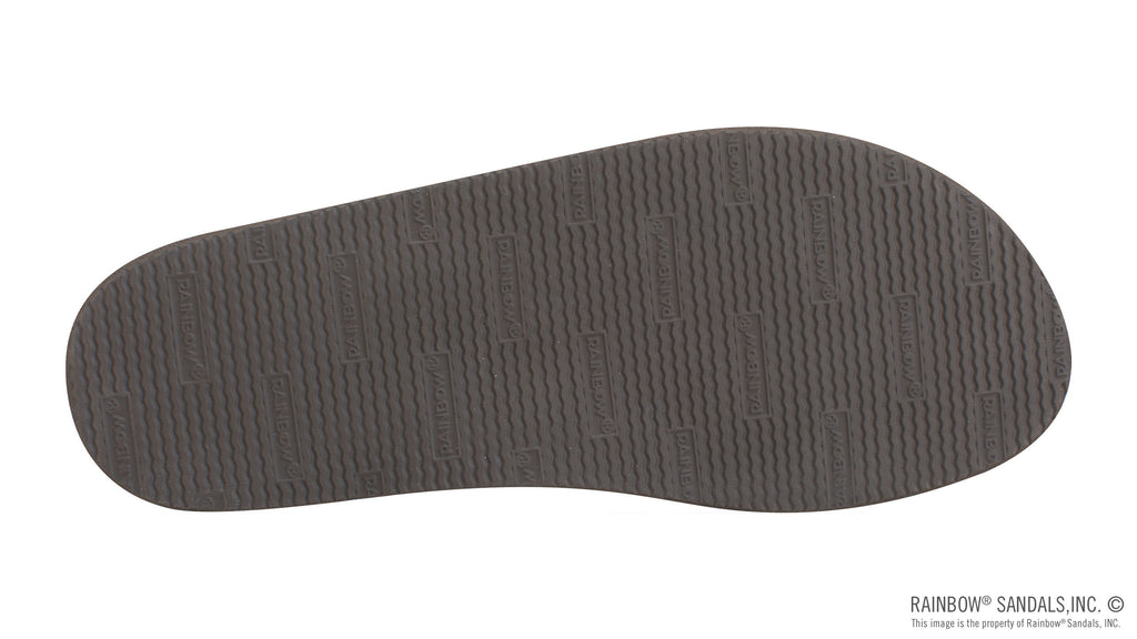 Rainbow Sandals Men's Premier Blues - Single Layer - 1" Strap - Expresso Sunny Smith LLC