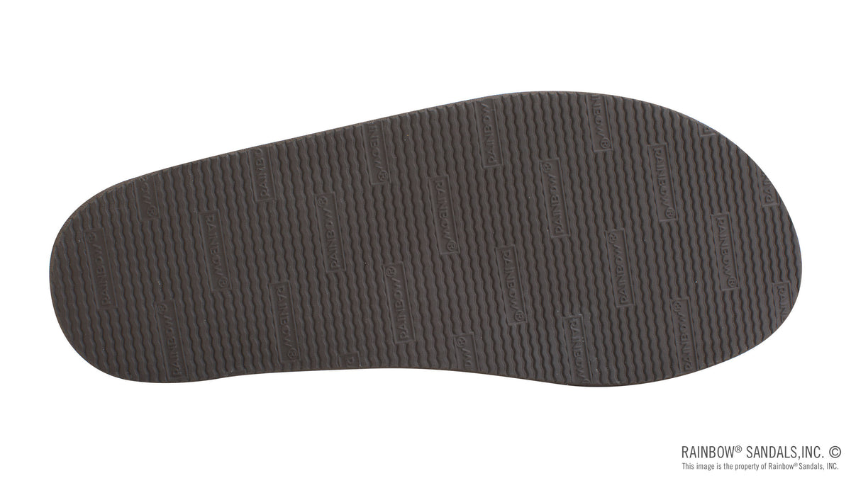 Rainbow Sandals Men&#39;s Single Layer Hemp - 1&quot; Strap - Brown Sunny Smith LLC
