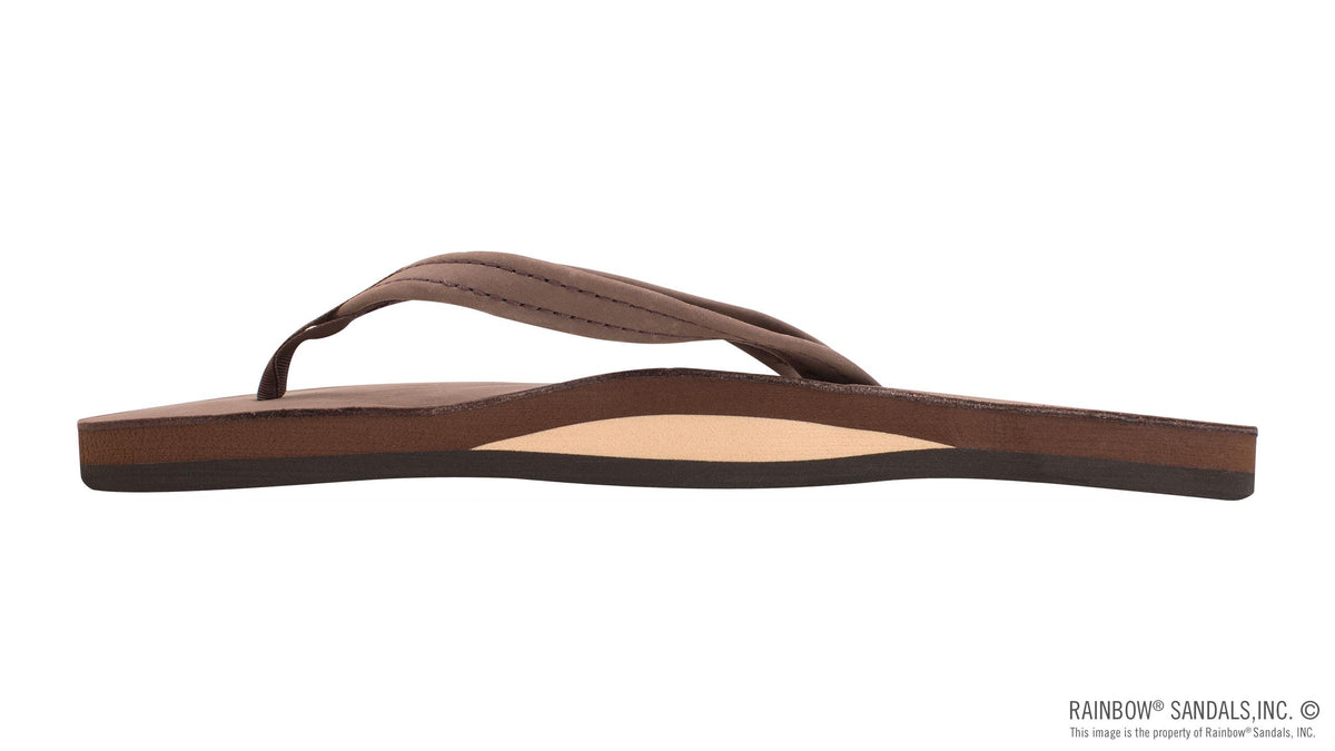 Rainbow Sandals Women&#39;s - Single Layer - 1/2&quot; Strap - Expresso Sunny Smith LLC