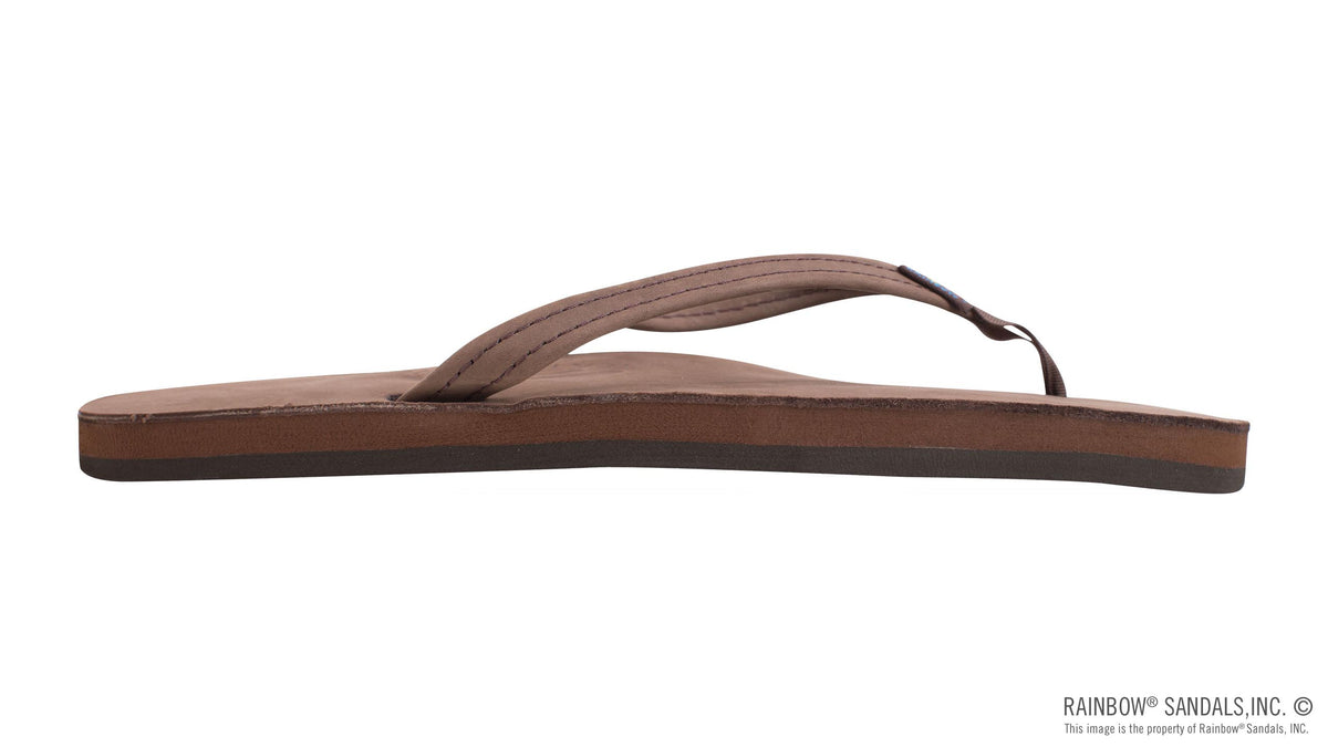 Rainbow Sandals Women&#39;s - Single Layer - 1/2&quot; Strap - Expresso Sunny Smith LLC