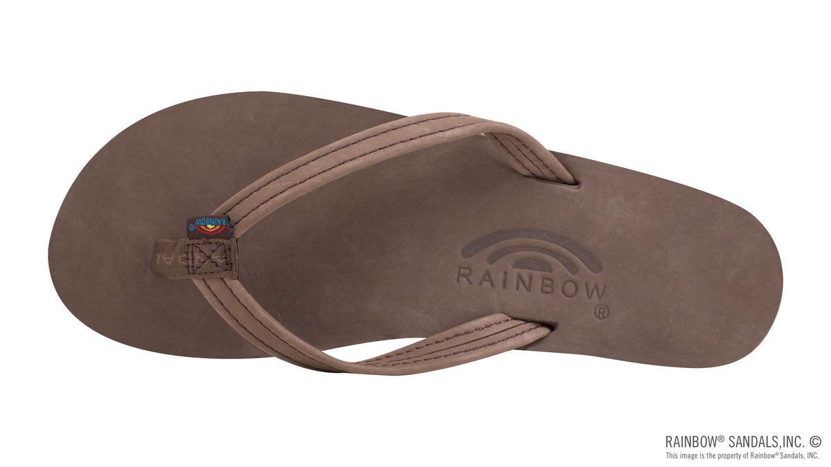 Rainbow Sandals Women&#39;s - Single Layer - 1/2&quot; Strap - Expresso Sunny Smith LLC