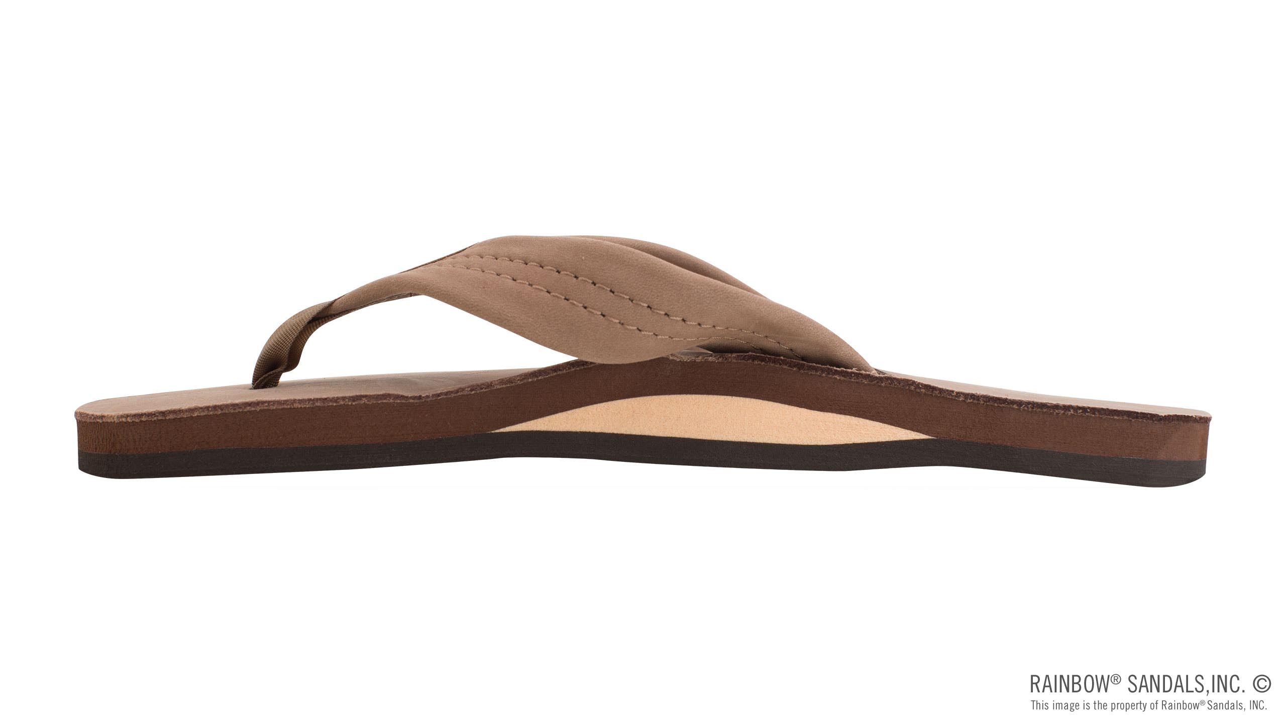 Rainbow Sandals Women's - Single Layer - 1" Strap - Dark Brown Sunny Smith LLC