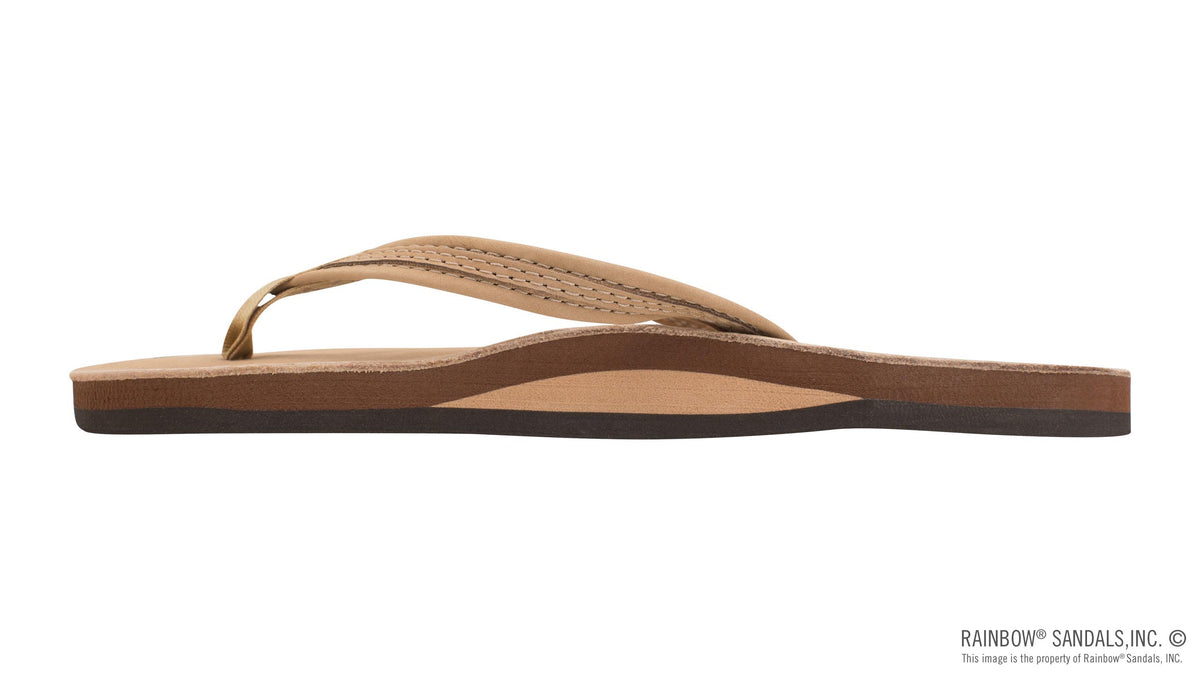 Rainbow Sandals Women&#39;s - The Madison - Single Layer - 1/2&quot; Strap w/ Braid - Sierra Brown Sunny Smith LLC