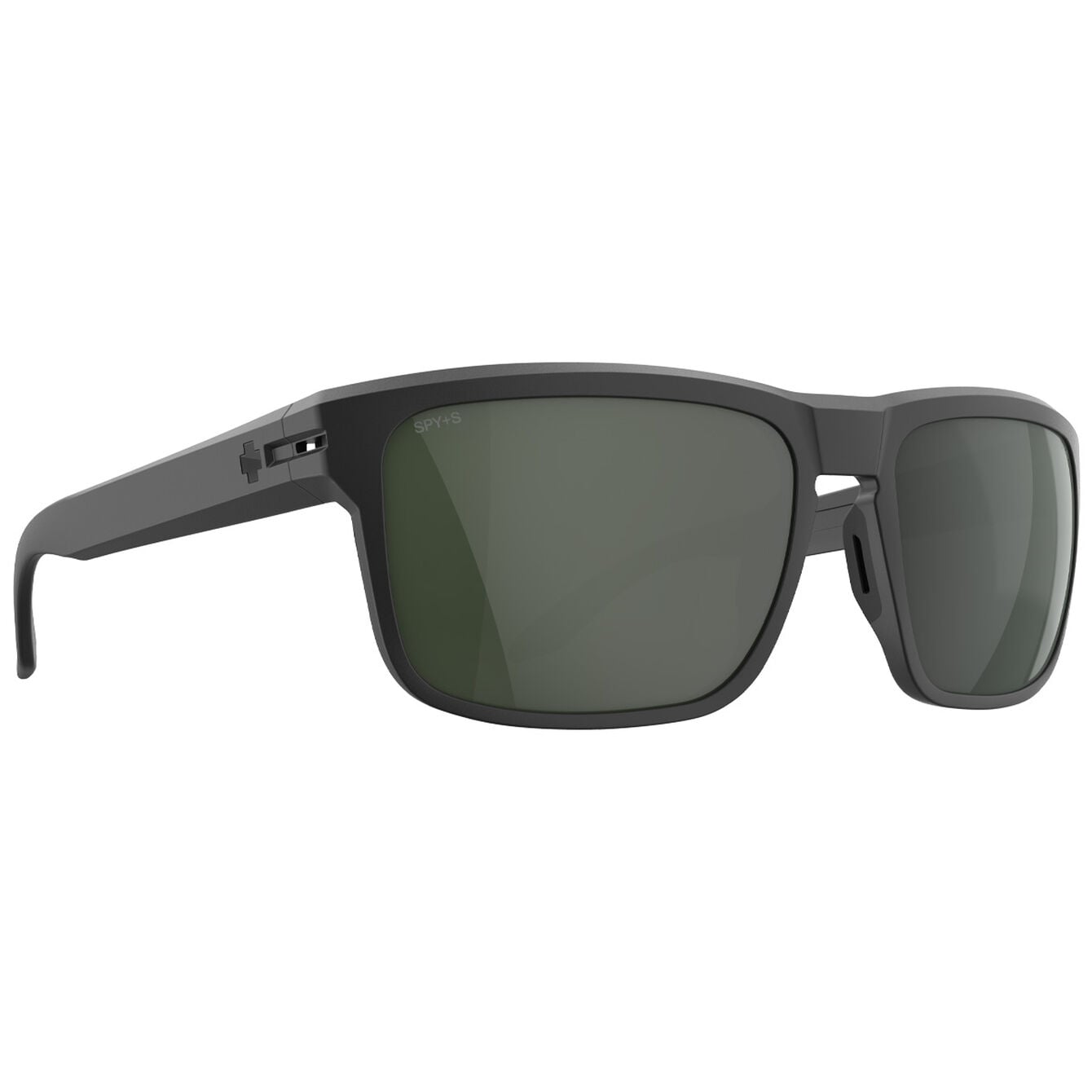 SPY Sunglasses REGION XL Matte Black Happy Gray Green Polar ANSI