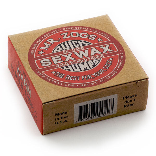 SEX WAX COCONUT QUICK HUMPS Surf Wax  (ECOBOX) Sunny Smith LLC