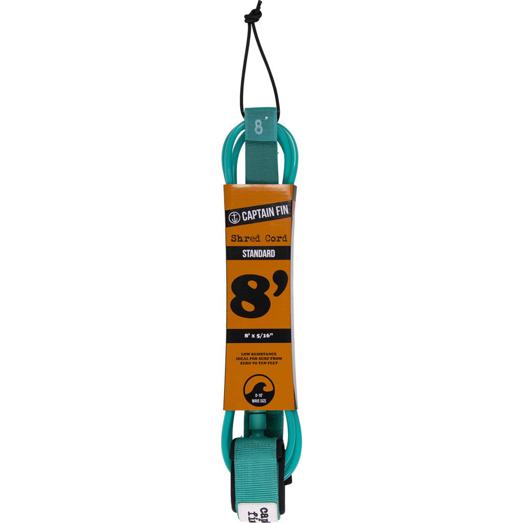 Captain Fin Shred Cord Standard Surfboard Leash 7&#39;-9&#39;