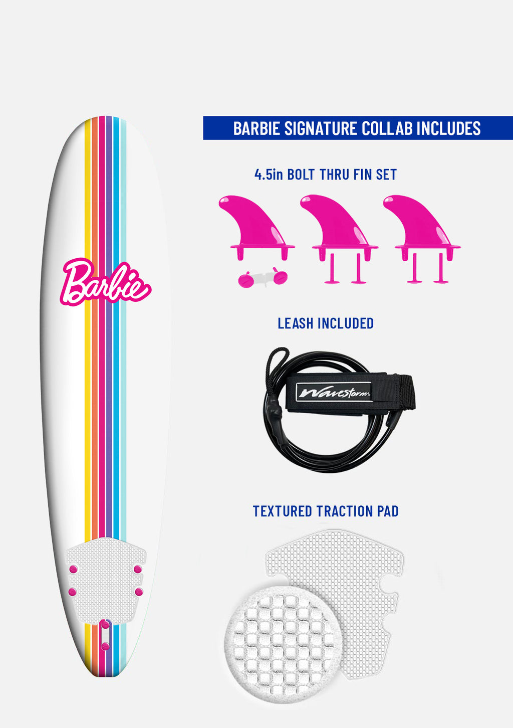 Wavestorm Barbie™ Signature 8ft Surfboard