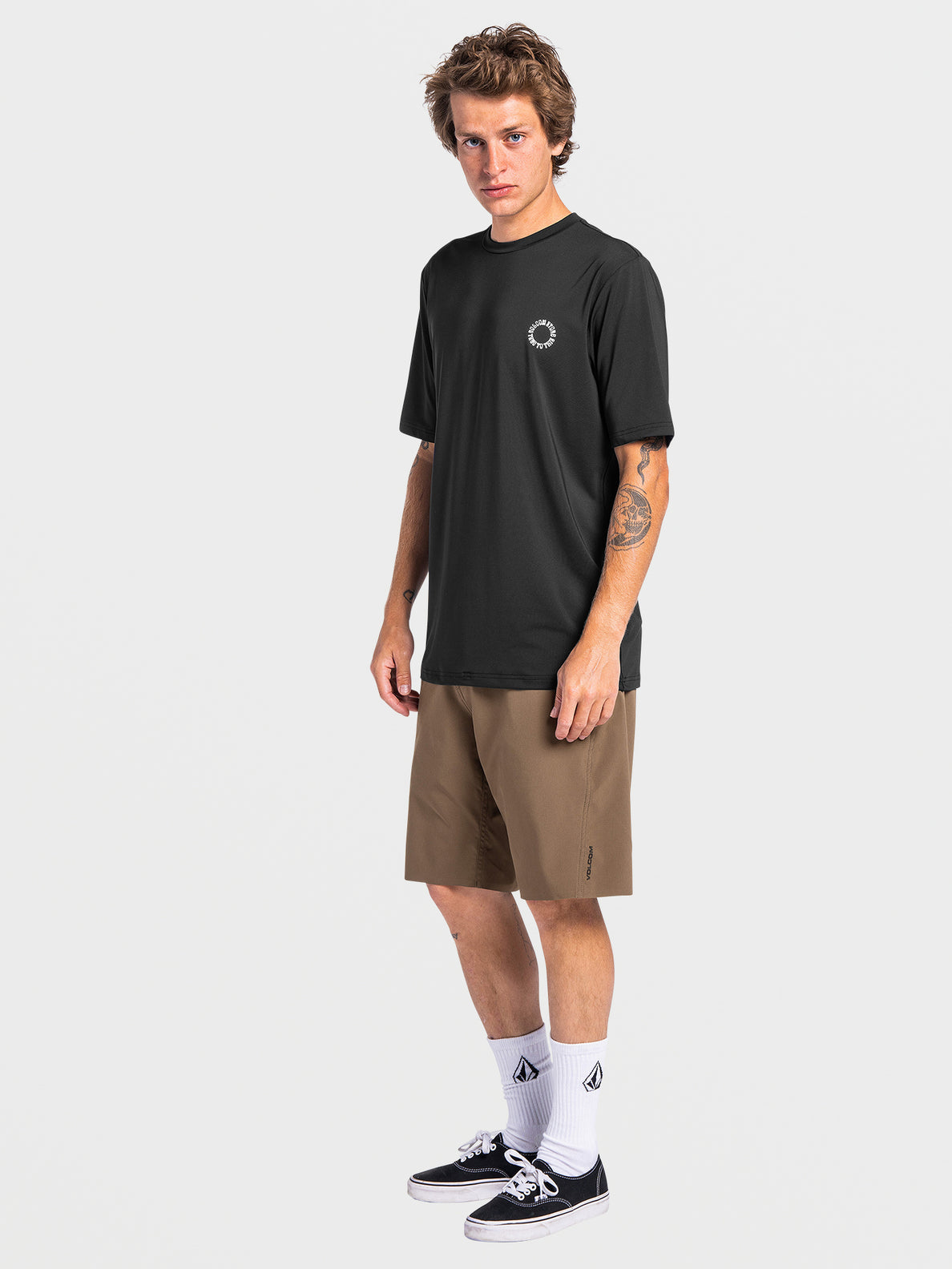 VOLCOM 91 TRAILS HYBRID 21&quot; SHORT- TARMAC BROWN Sunny Smith LLC